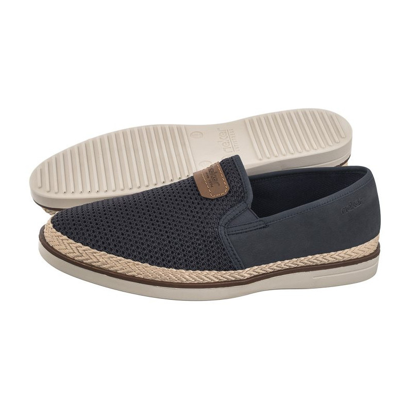Rieker Granatowe B2366-14 Blue (RI162-a) batai