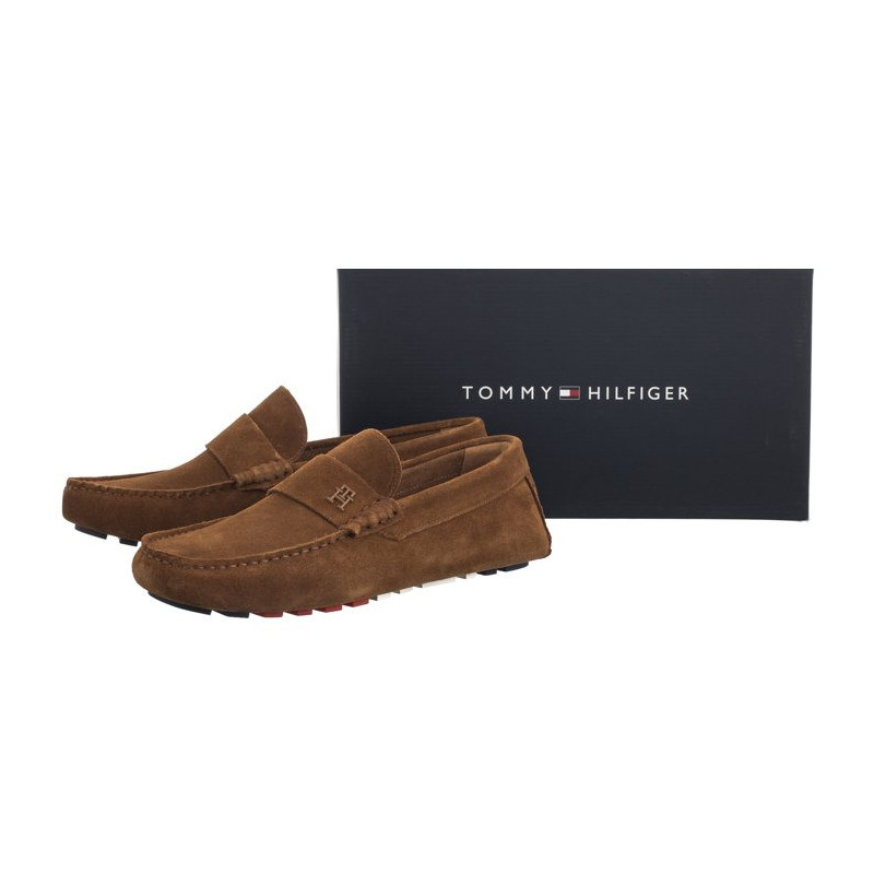 Tommy Hilfiger TH Classic Suede Driver Coconut Grove FM0FM05000 GVQ (TH1092-b) batai