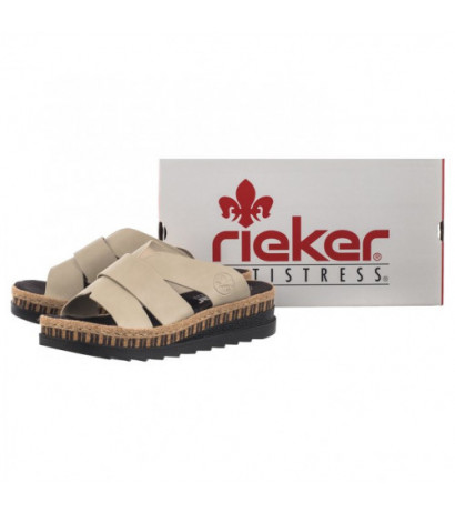 Rieker Beżowe V7989-62 Beige (RI164-a) batai