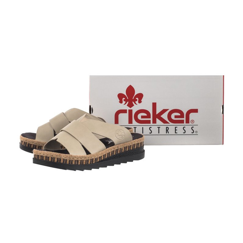 Rieker Beżowe V7989-62 Beige (RI164-a) batai