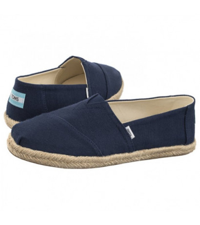 Toms Alpargata Rope Navy Recycled Cotton Slubby Woven 10019674 (TS45-a) sportiniai bateliai