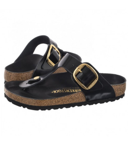 Birkenstock Gizeh Big Buckle High-Shine Black 1021467 (BK253-a) šlepetės