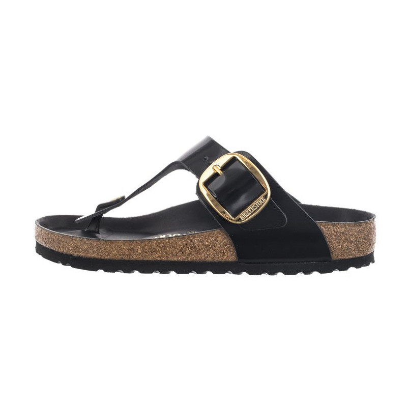 Birkenstock Gizeh Big Buckle High-Shine Black 1021467 (BK253-a) šlepetės