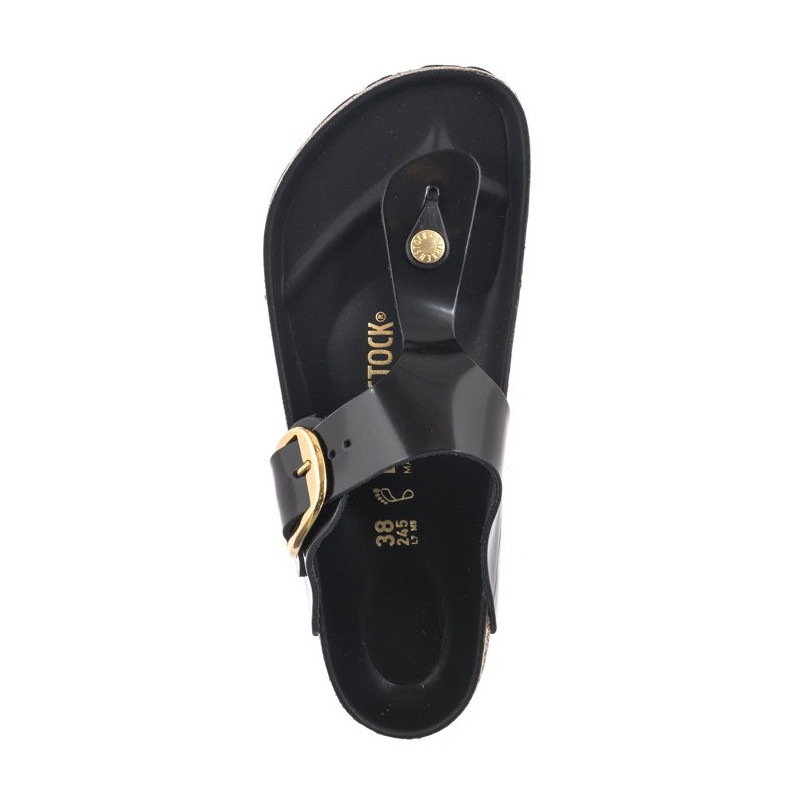 Birkenstock Gizeh Big Buckle High-Shine Black 1021467 (BK253-a) šlepetės