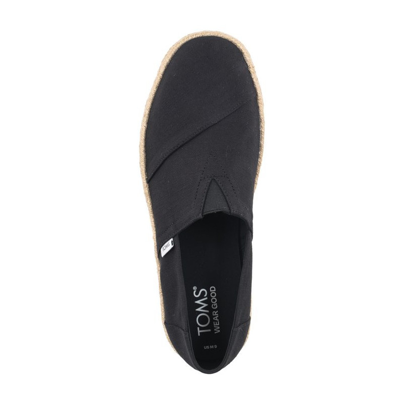 Toms Alp Rope 2.0 Black Recycled Cotton Slubby Woven 10019875 (TS38-b) sportiniai bateliai 