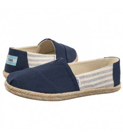 Toms Alpargata Rope Navy Recycled Cotton University Stripes 10019683 (TS31-b) sportiniai bateliai