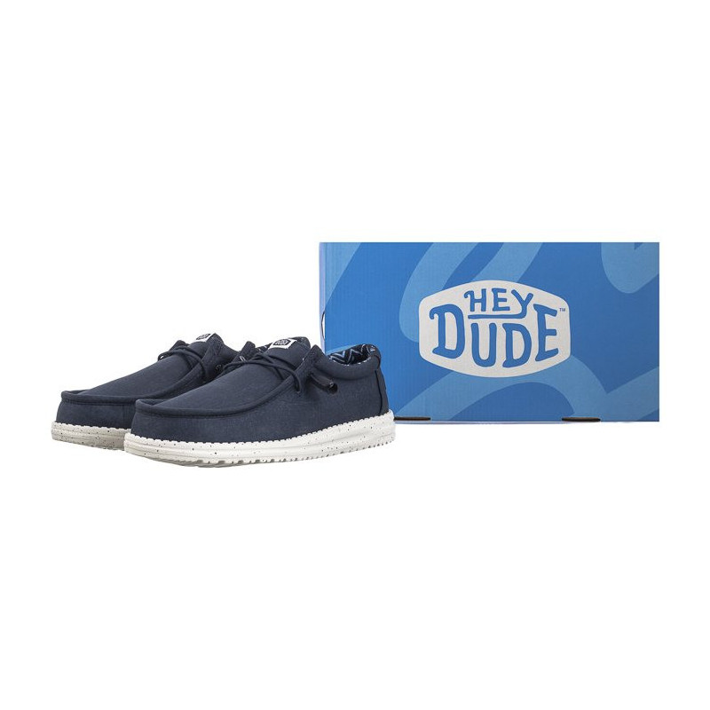 Hey Dude Wally Stretch Canvas Navy 40700-410 (HY14-a) batai