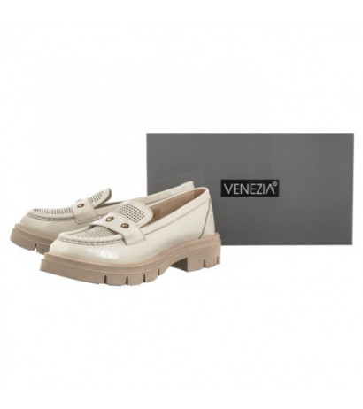 Venezia Beżowe Lakierowane  28384 Pat Beige (VE764-a) batai