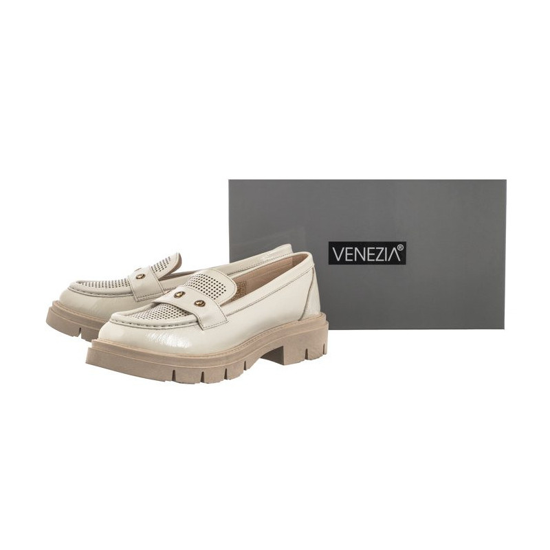 Venezia Beżowe Lakierowane  28384 Pat Beige (VE764-a) batai