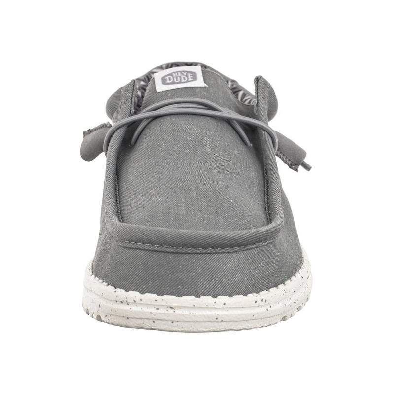 Hey Dude Wally Stretch Canvas Light Grey 40700-007 (HY14-c) batai