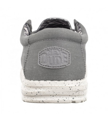Hey Dude Wally Stretch Canvas Light Grey 40700-007 (HY14-c) batai