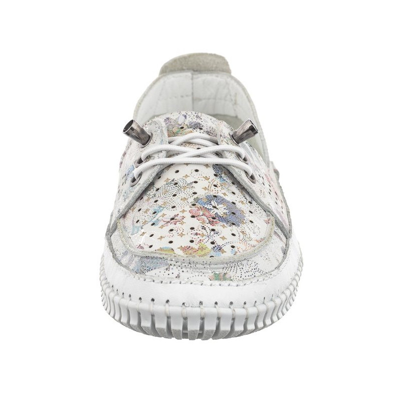 Venezia Białe w Kwiaty 400157 White Pri (VE765-a) batai