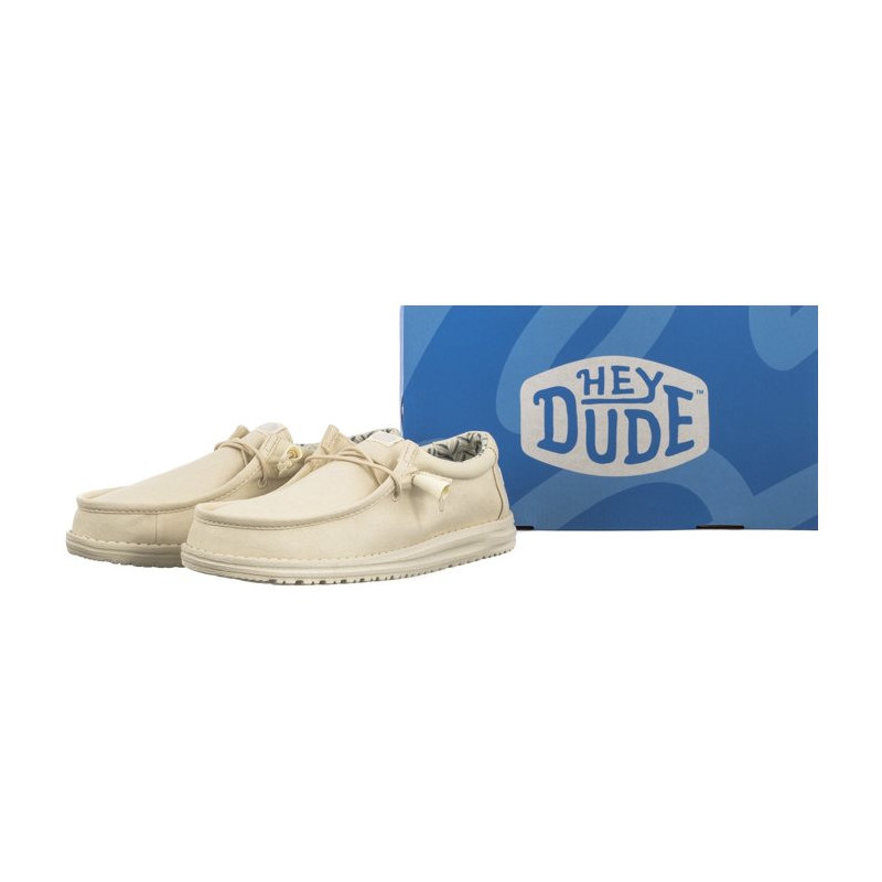 Hey Dude Wally Stretch Canvas Stone White 40700-1KA (HY14-d) batai