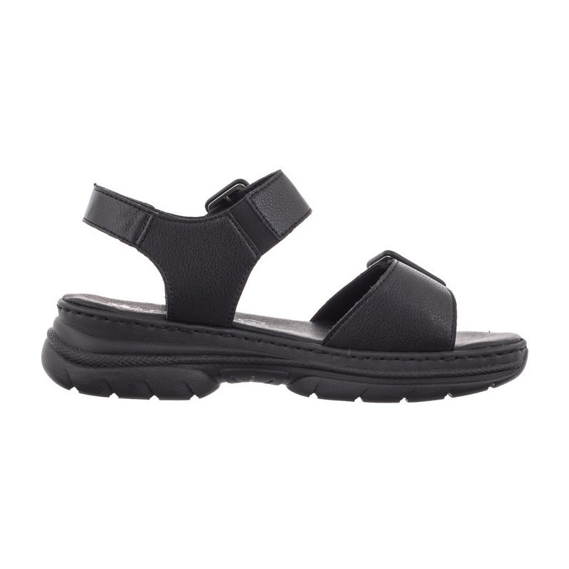 Rieker Czarne 66680-00 Black (RI170-a) sandalai