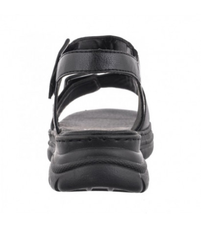 Rieker Czarne 66680-00 Black (RI170-a) sandalai