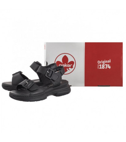Rieker Czarne 66680-00 Black (RI170-a) sandalai
