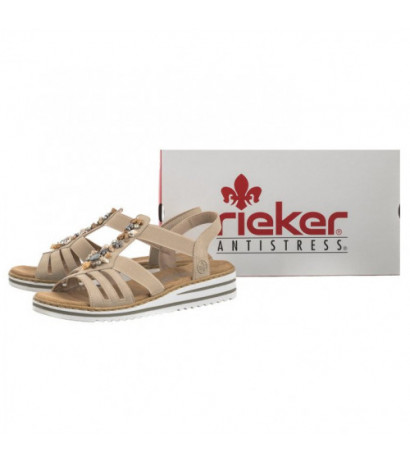 Rieker Beżowe V0649-62 Beige (RI177-a) batai