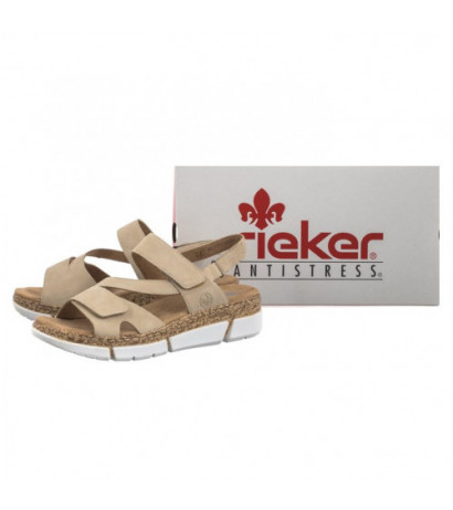 Rieker Beżowe V2366-60 Beige (RI172-a) batai