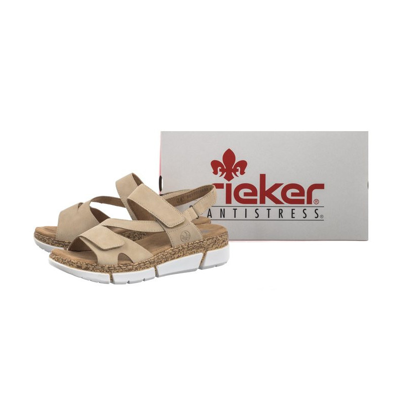 Rieker Beżowe V2366-60 Beige (RI172-a) batai
