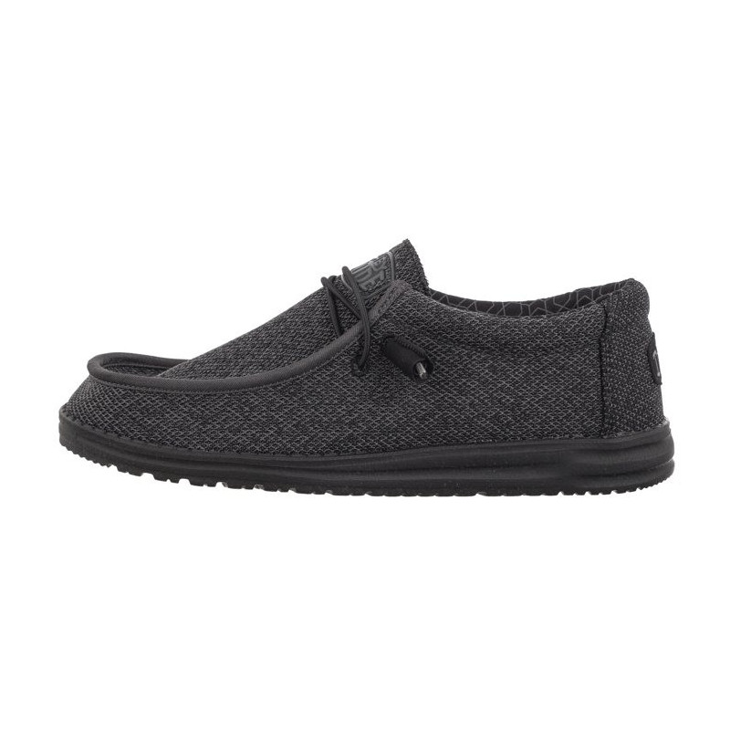 Hey Dude Wally Sox Micro Total Black 40019-0XJ (HY4-g) batai