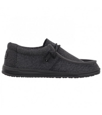 Hey Dude Wally Sox Micro Total Black 40019-0XJ (HY4-g) batai