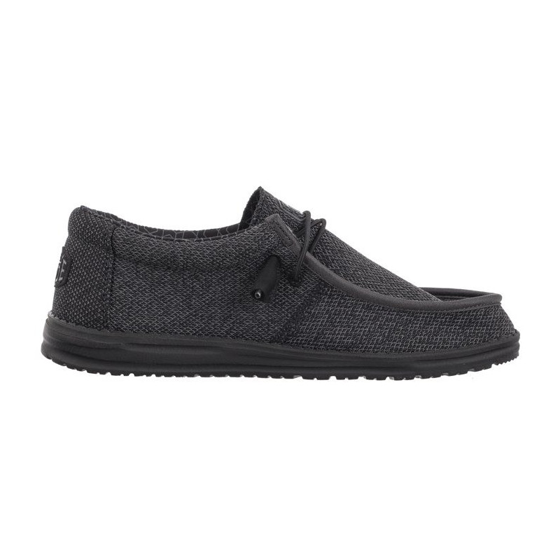 Hey Dude Wally Sox Micro Total Black 40019-0XJ (HY4-g) batai