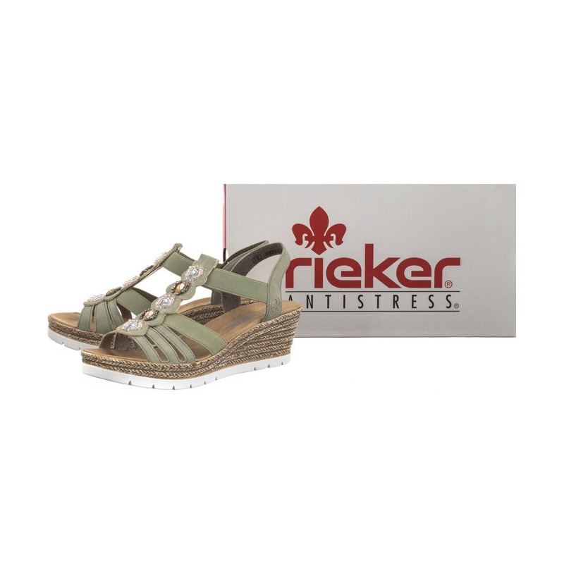 Rieker Zielone 619B2-52 Green (RI173-a) batai