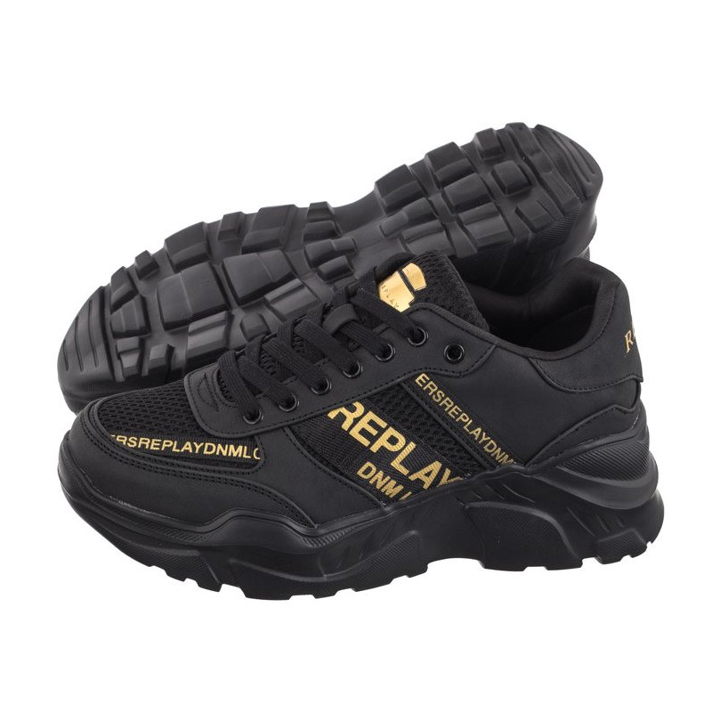 Replay Vanessa Tape GWS7Z.000.C0007S RS7Z0007S 0006 Black/Gold (RP18-a) sportiniai bateliai