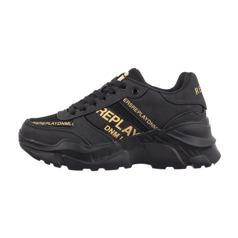 Replay Vanessa Tape GWS7Z.000.C0007S RS7Z0007S 0006 Black/Gold (RP18-a) sportiniai bateliai