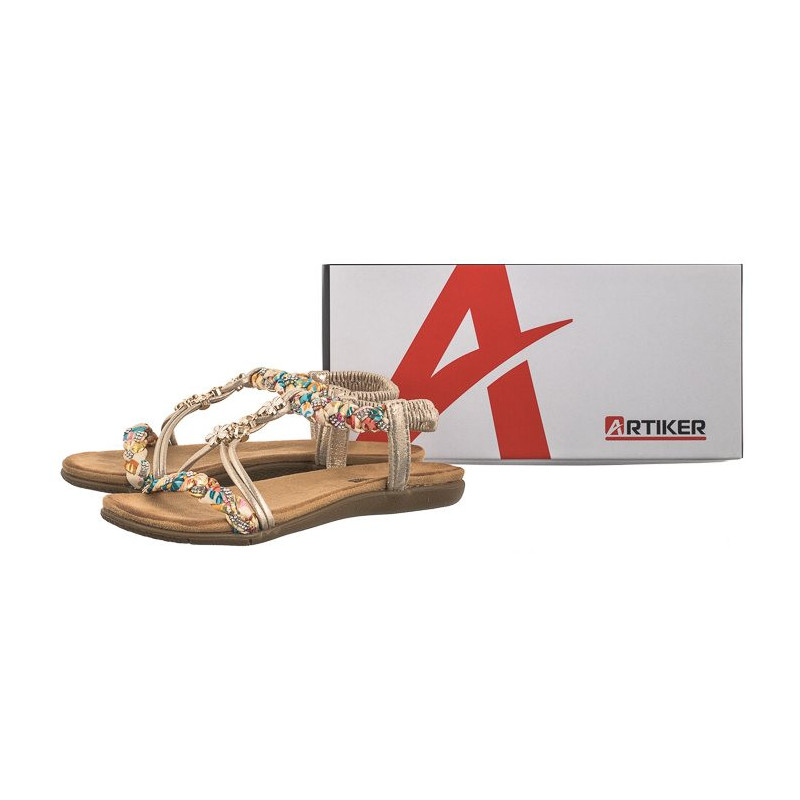 Artiker Złote 54C1323 (AR120-a) sandalai