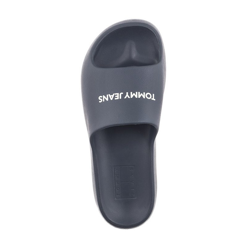 Tommy Hilfiger Tjw Chunky Flatform Slide Dark Night Navy EN0EN02454 C1G (TH1101-a) Moteriški batai/šlepetės