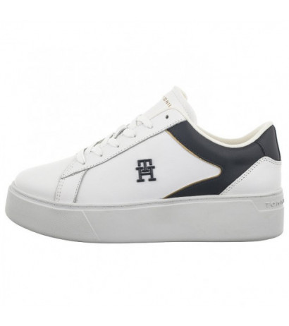 Tommy Hilfiger TH Platform Court Sneaker White/Space Blue FW0FW07910 0K5 (TH1104-a) sportiniai bateliai