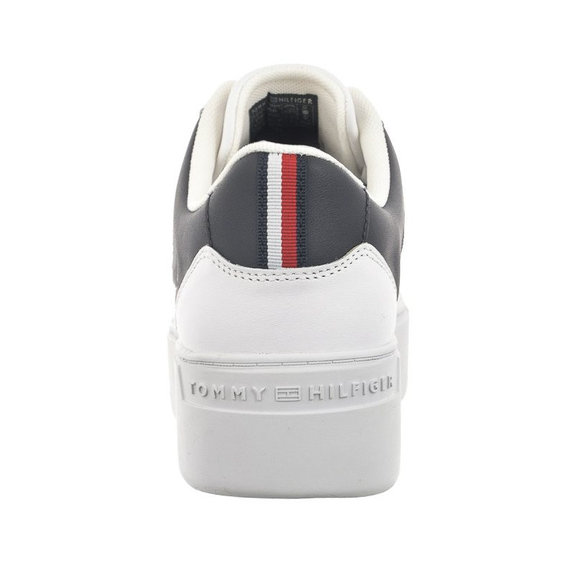 Tommy Hilfiger TH Platform Court Sneaker White/Space Blue FW0FW07910 0K5 (TH1104-a) sportiniai bateliai