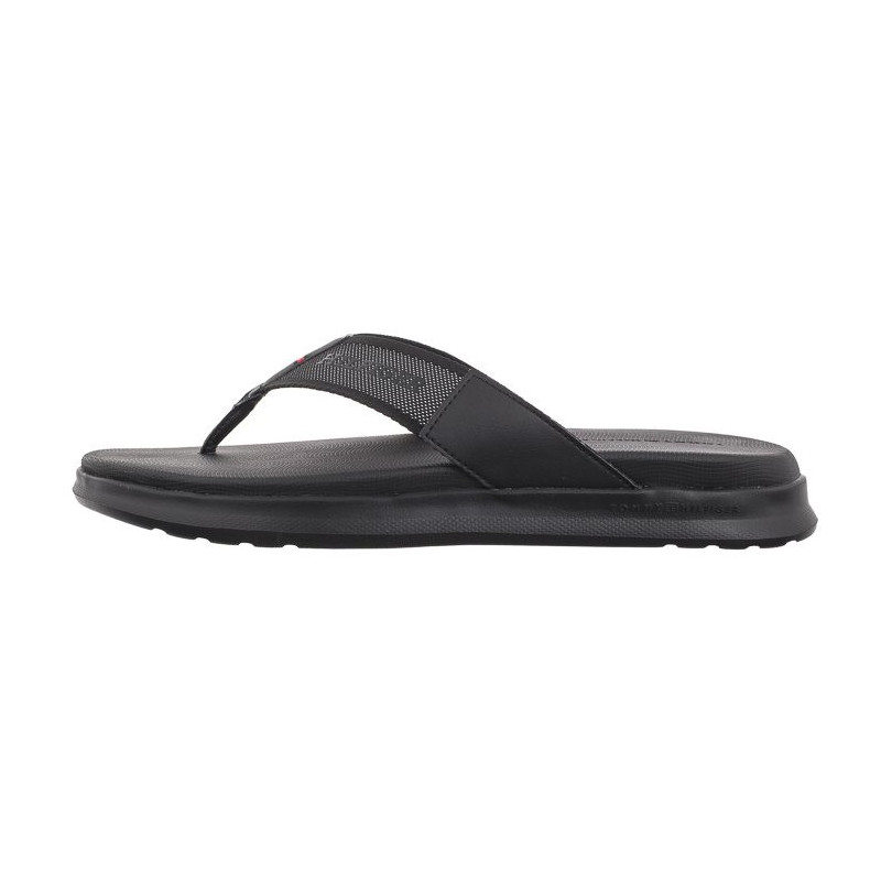 Tommy Hilfiger Comfort Toe Post Beach Sandal Black FM0FM05097 BDS (TH1110-a) batai
