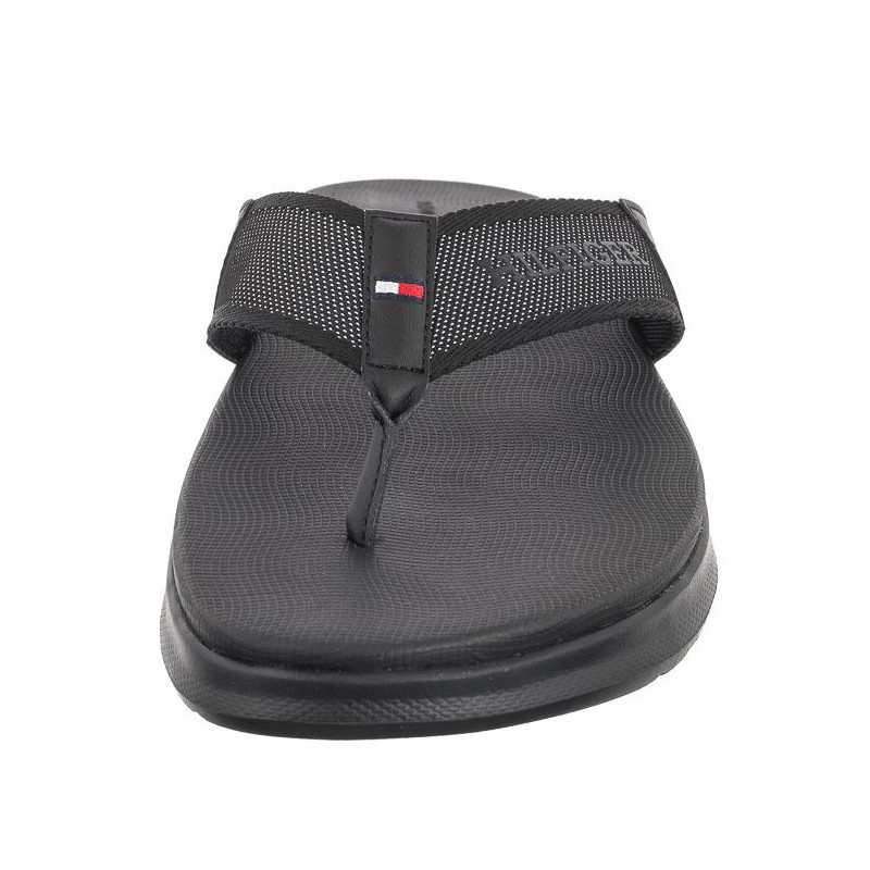 Tommy Hilfiger Comfort Toe Post Beach Sandal Black FM0FM05097 BDS (TH1110-a) batai