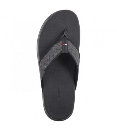 Tommy Hilfiger Comfort Toe Post Beach Sandal Black FM0FM05097 BDS (TH1110-a) batai