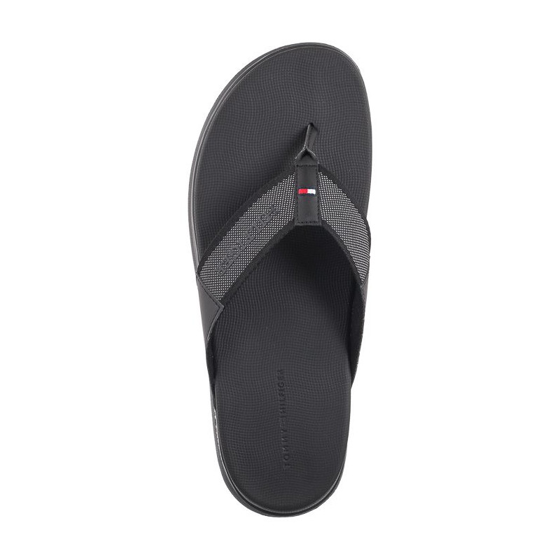 Tommy Hilfiger Comfort Toe Post Beach Sandal Black FM0FM05097 BDS (TH1110-a) batai