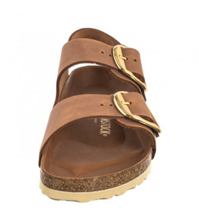 Birkenstock Milano Big Buckle Cognac 1024067 (BK251-b) sandalai