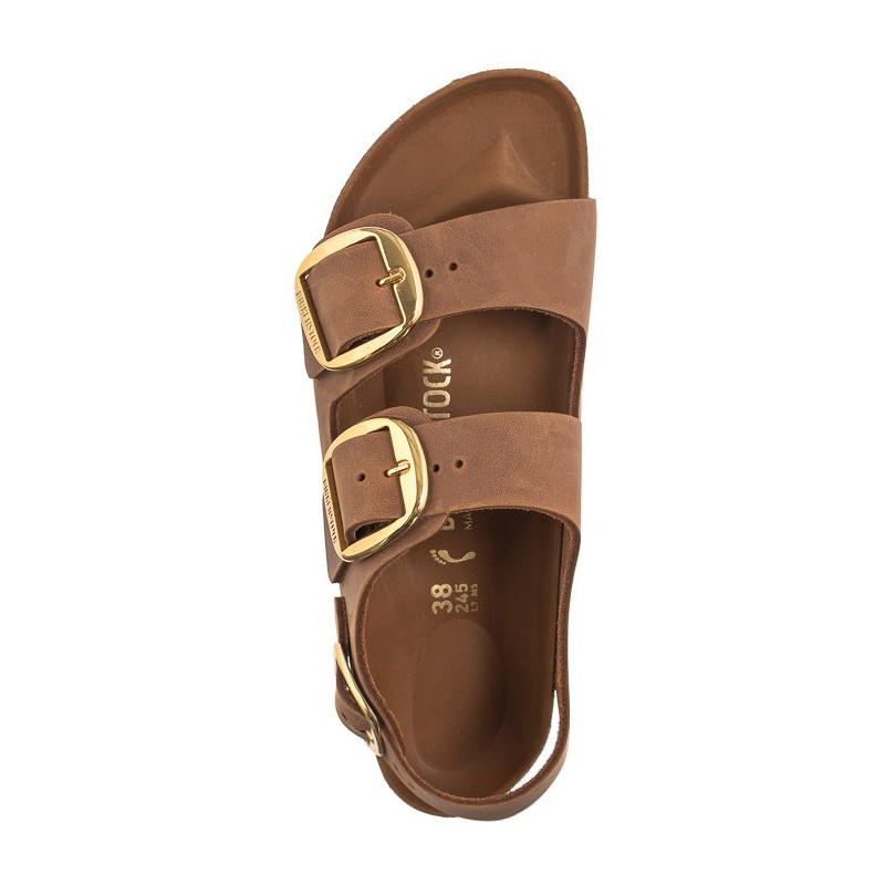 Birkenstock Milano Big Buckle Cognac 1024067 (BK251-b) sandalai