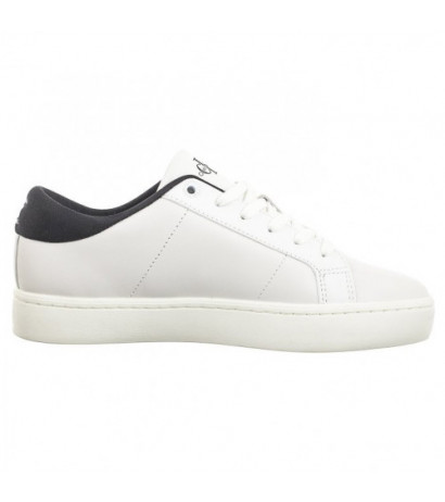 Calvin Klein Classic Cupsole Lowlaceup Lth Wn Bright White/Black YW0YW01444 0GM (CK511-a) batai