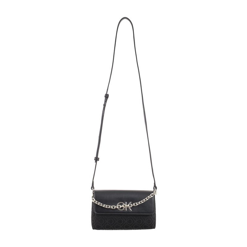 Calvin Klein Re-Lock Mini Crossbody Bag CK Black Mono Jacquard K60K612642 0GK (CK519-a) rankinė
