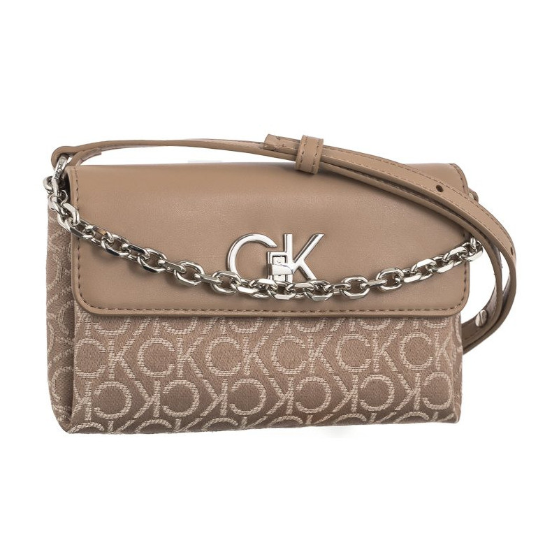 Calvin Klein Re-Lock Mini Crossbody Bag CK Chanterelle Mono Jacquard K60K612642 0HE (CK519-b) rankinė