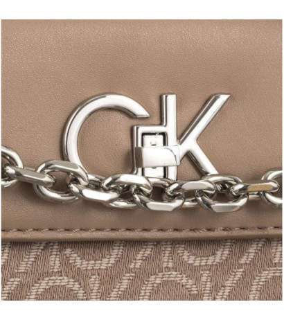 Calvin Klein Re-Lock Mini Crossbody Bag CK Chanterelle Mono Jacquard K60K612642 0HE (CK519-b) rankinė