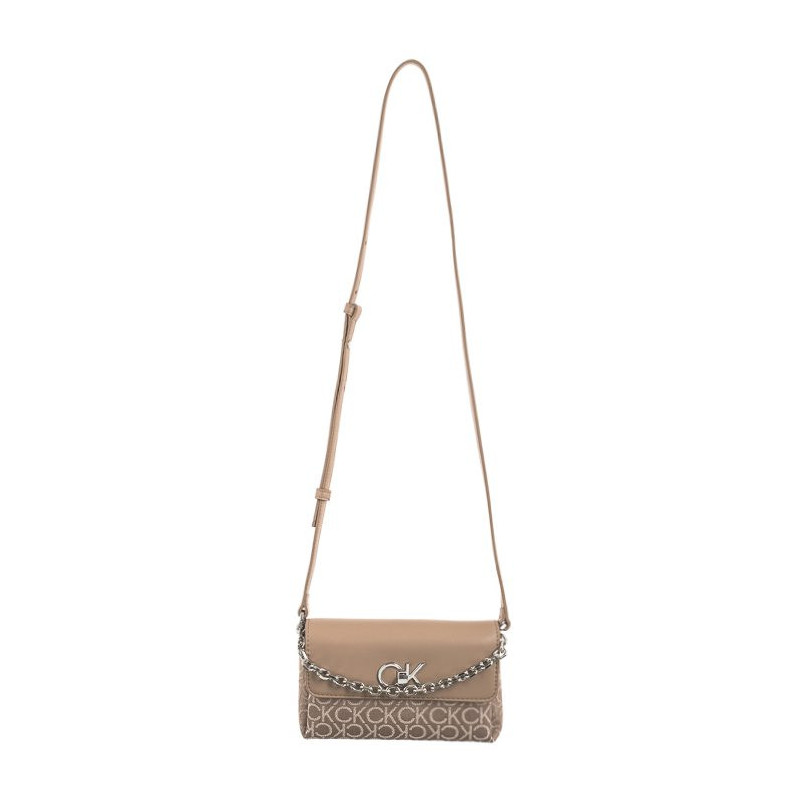 Calvin Klein Re-Lock Mini Crossbody Bag CK Chanterelle Mono Jacquard K60K612642 0HE (CK519-b) rankinė
