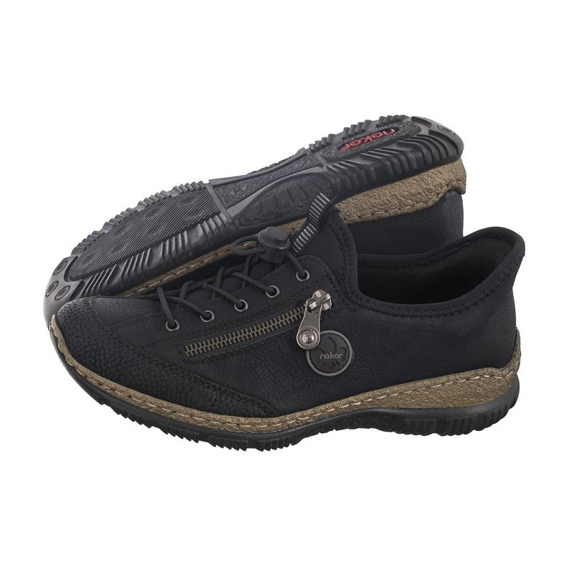 Rieker Czarne N3267-01 Black (RI187-a) batai