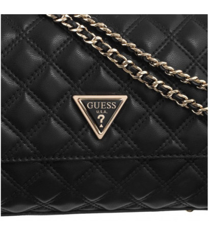 Guess Giully 2 Cmprtmnt Cnvrtble Flp HWQG87 48200 Black (GU618-a) rankinė