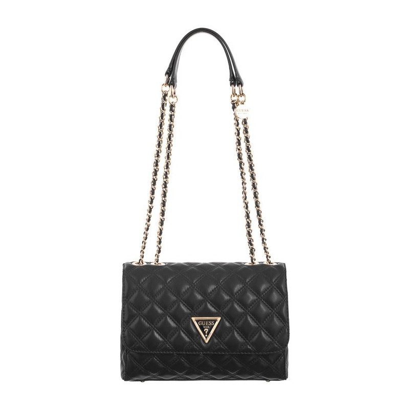 Guess Giully 2 Cmprtmnt Cnvrtble Flp HWQG87 48200 Black (GU618-a) rankinė