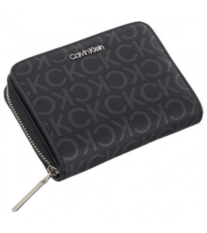 Calvin Klein CK Must MD Zip Around Mono Black Monogram Pu K60K612433 0GM (CK537-a) rankinė