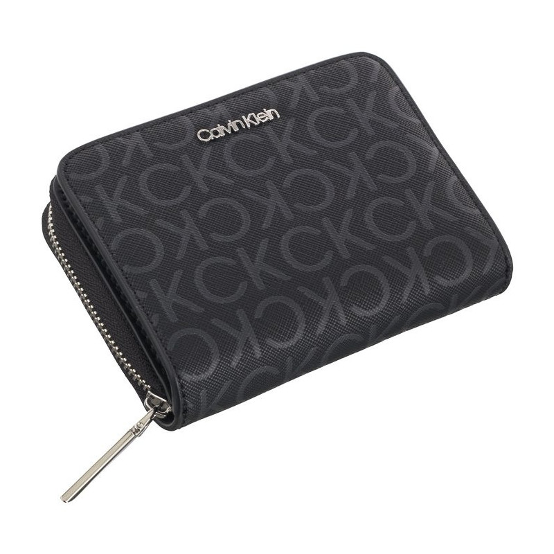 Calvin Klein CK Must MD Zip Around Mono Black Monogram Pu K60K612433 0GM (CK537-a) rankinė