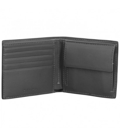 Calvin Klein Clean Esntl Bifold 5CC W/Coin CK Black Palmellato K50K512264 BEH (CK536-a) rankinė